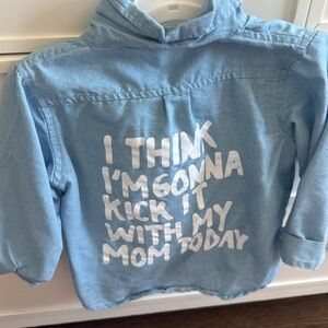 Adorable light blue button down. Girls/boys 3T